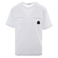 Kids Moncler White Logo T-Shirt