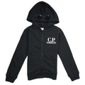 CP Company Undersixteen Goggle Zip Up Hoody Black