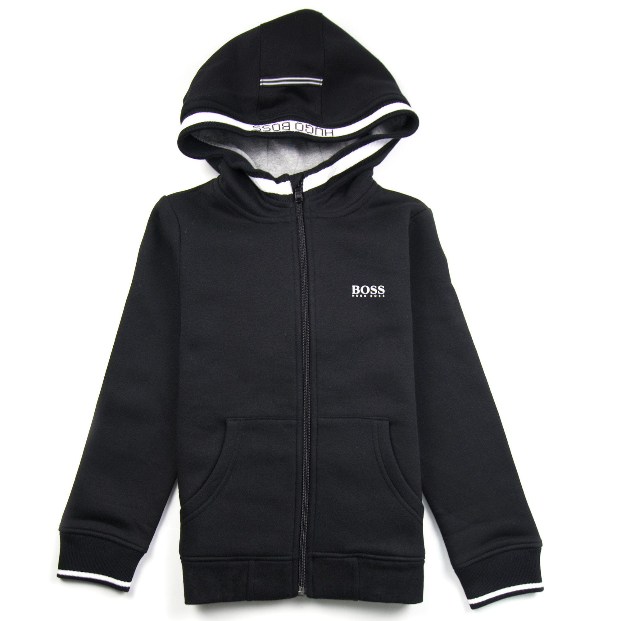 Hugo Boss Kids Fleece Hoody Black