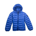 Stone Island Junior Garment Dyed Micro Yarn Down Puffa Coat Electric Blue