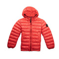 Stone Island Junior Garment Dyed Micro Yarn Down Puffa Coat Red