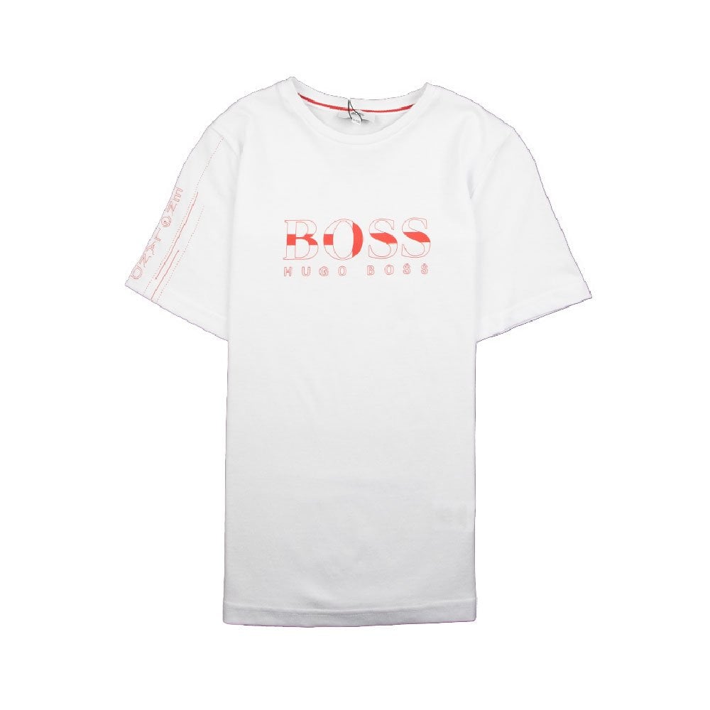 Hugo Boss Kids Football 'England' T-Shirt White