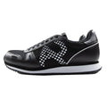 Armani Jeans Eagle Mesh Trainers Black/White