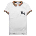 Burberry Children Noel Check Polo White