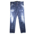 Dsquared2 Green Tape Slim Jean Distressed Denim