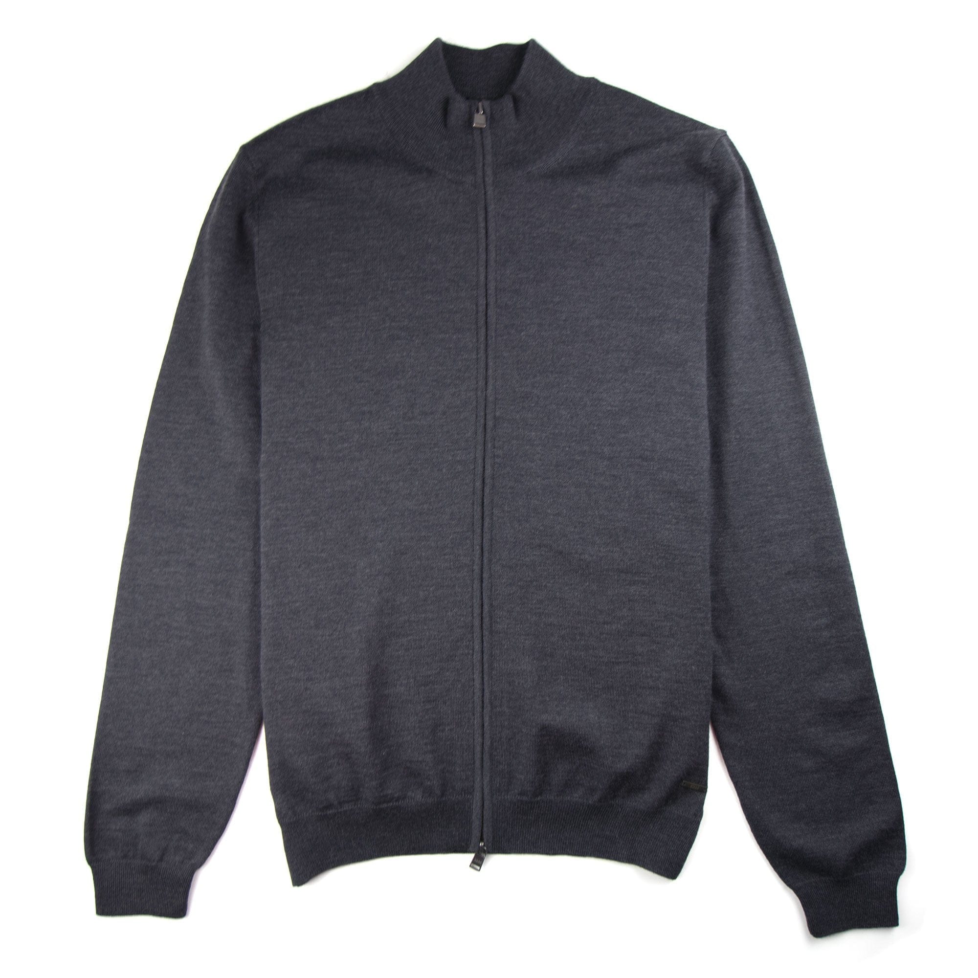Hugo Boss Balonso Full Zip Jumper Dark Grey