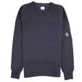 CP Company Diagonal Fleece Lens Sweatshirt w/ Waist String Navy