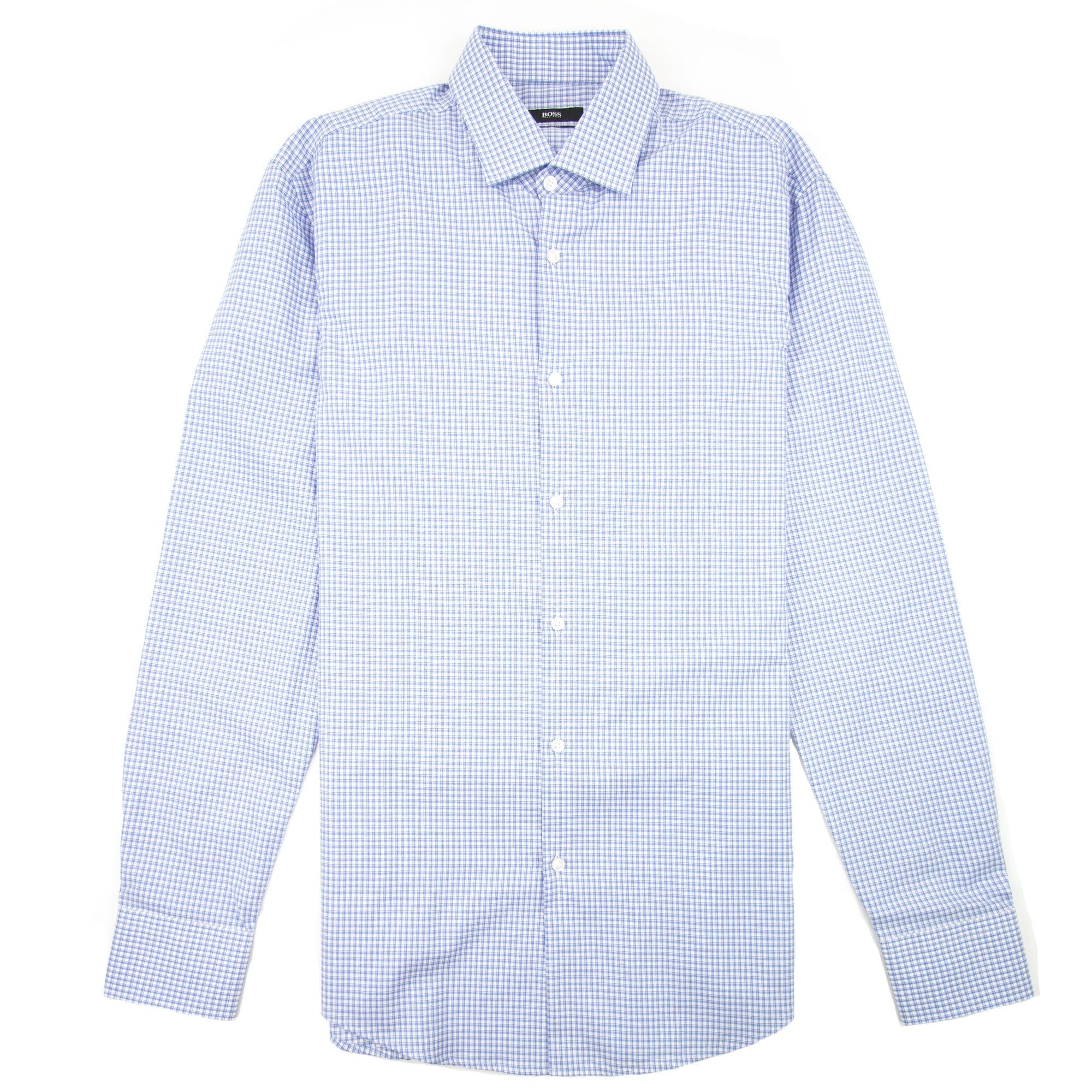 Hugo Boss Jenno Check Shirt Sky Blue