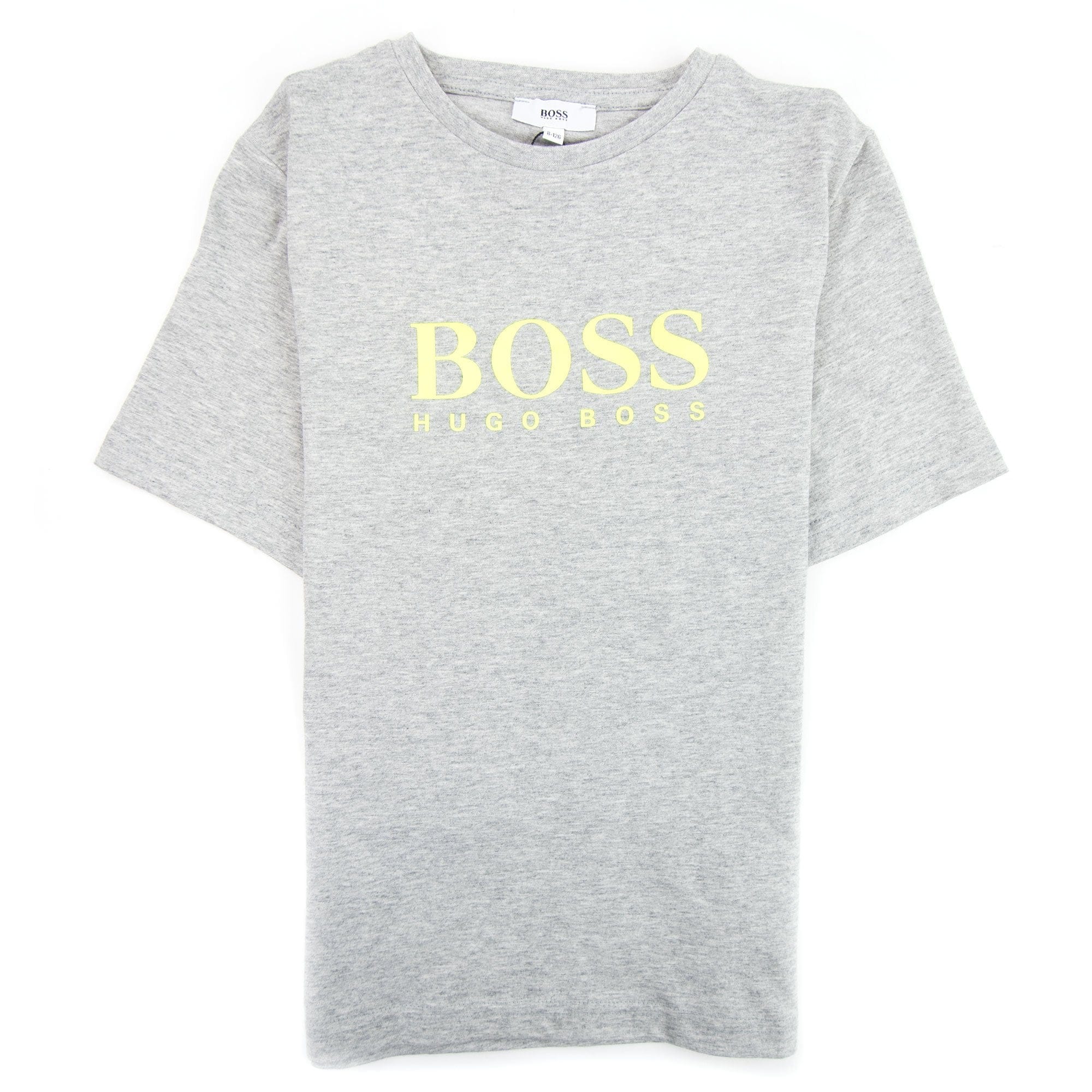 Hugo Boss Kids Small Chest Logo T-shirt Grey/lime