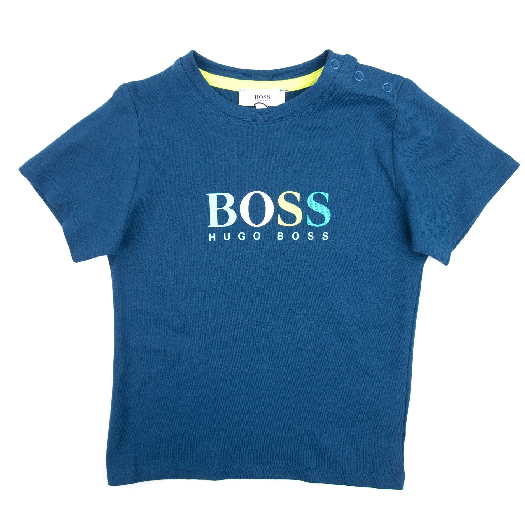 Hugo Boss Kids Multi Logo T-shirt Elec Blue