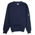 CP Company Diagonal Raised Fleece Lens Crew Sweatshirt Navy 888