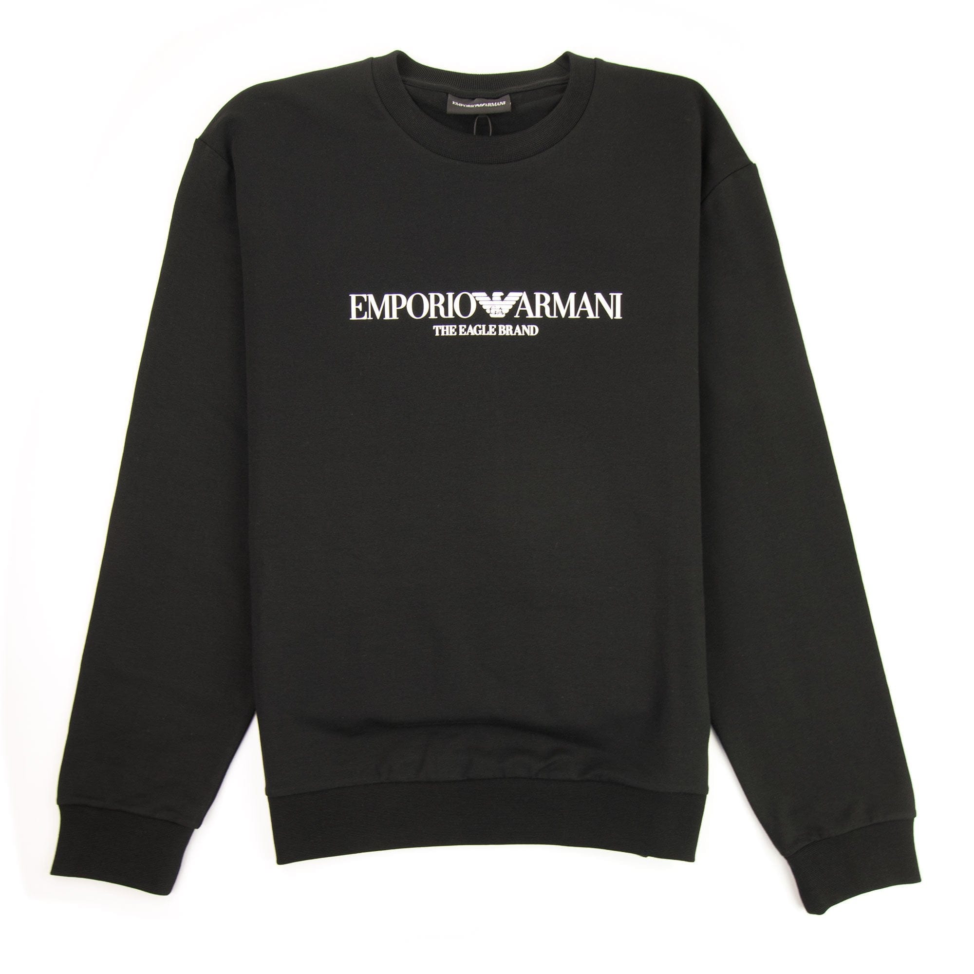 Emporio Armani Logo Print Sweatshirt Black 999