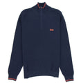 Hugo Boss Small Logo Quarter Zip Sweatshirt 410 Navy
