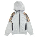 Burberry Children Hamilton Vintage Check Hoody Grey Melange