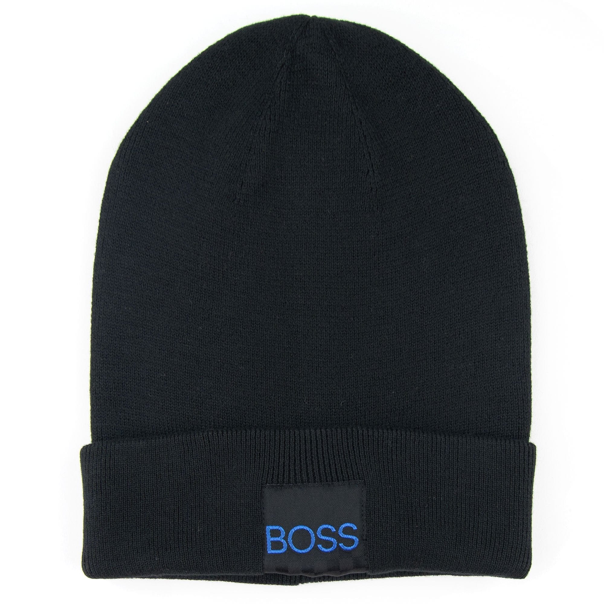 Hugo Boss Kids Square Logo Beanie Hat Black