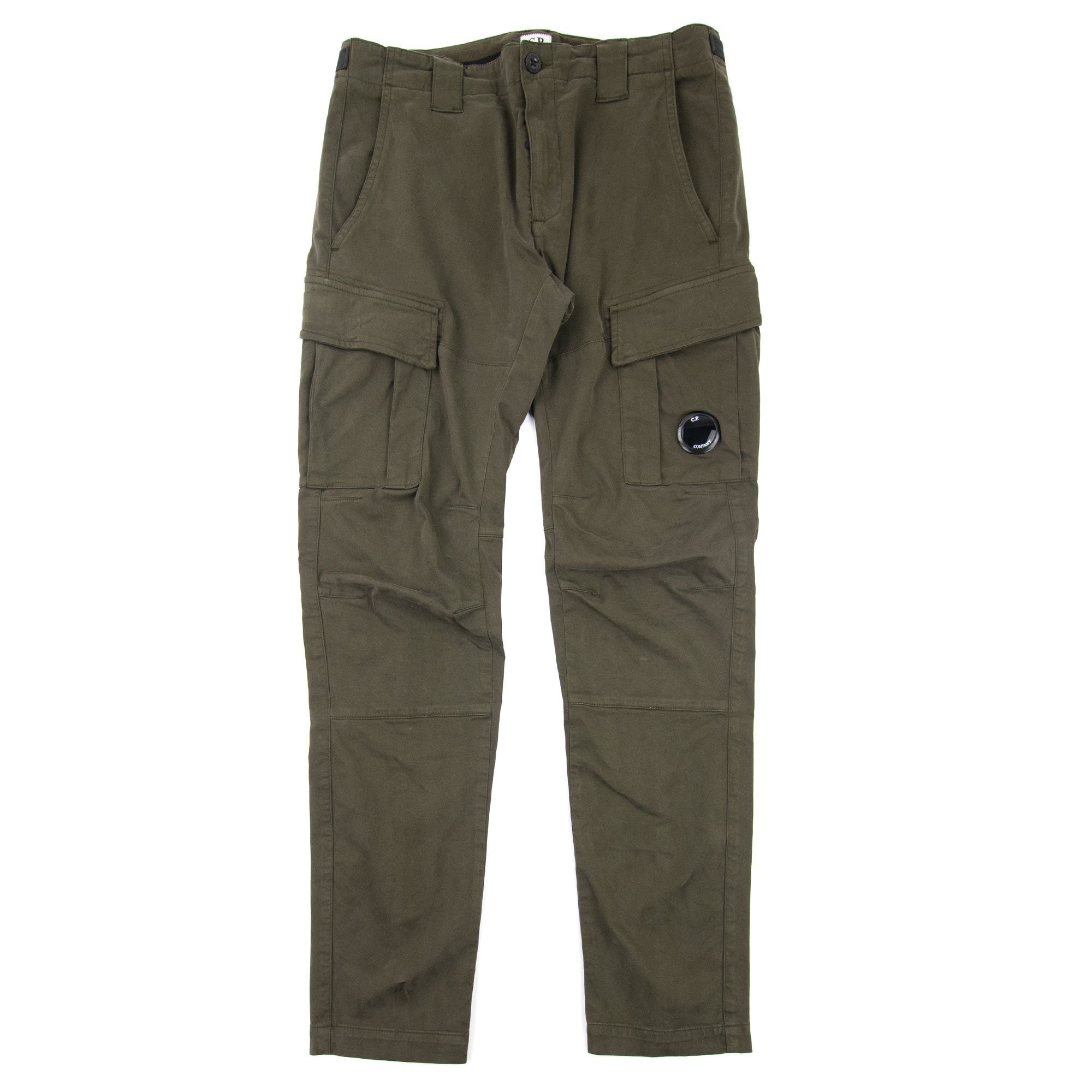 CP Company Cargo Lens Pants Olive Night 670
