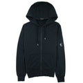 CP Company Garment Dyed Light Fleece Hooded Zip Sweatshirt Black 999