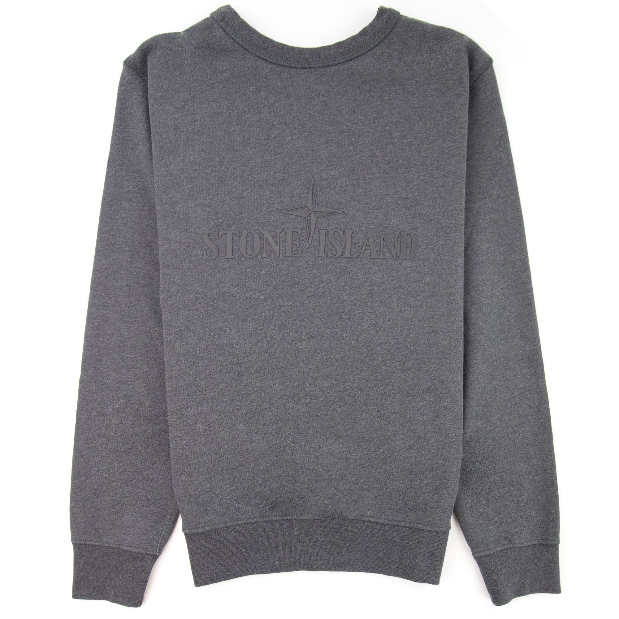 Stone Island Double Front Crewneck Sweatshirt Dark Grey V1067