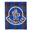Moncler Sciarpa Plaid Scarf Blue