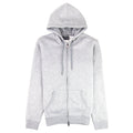 Emporio Armani Small Logo Zip Up Hoodie Grey Melange