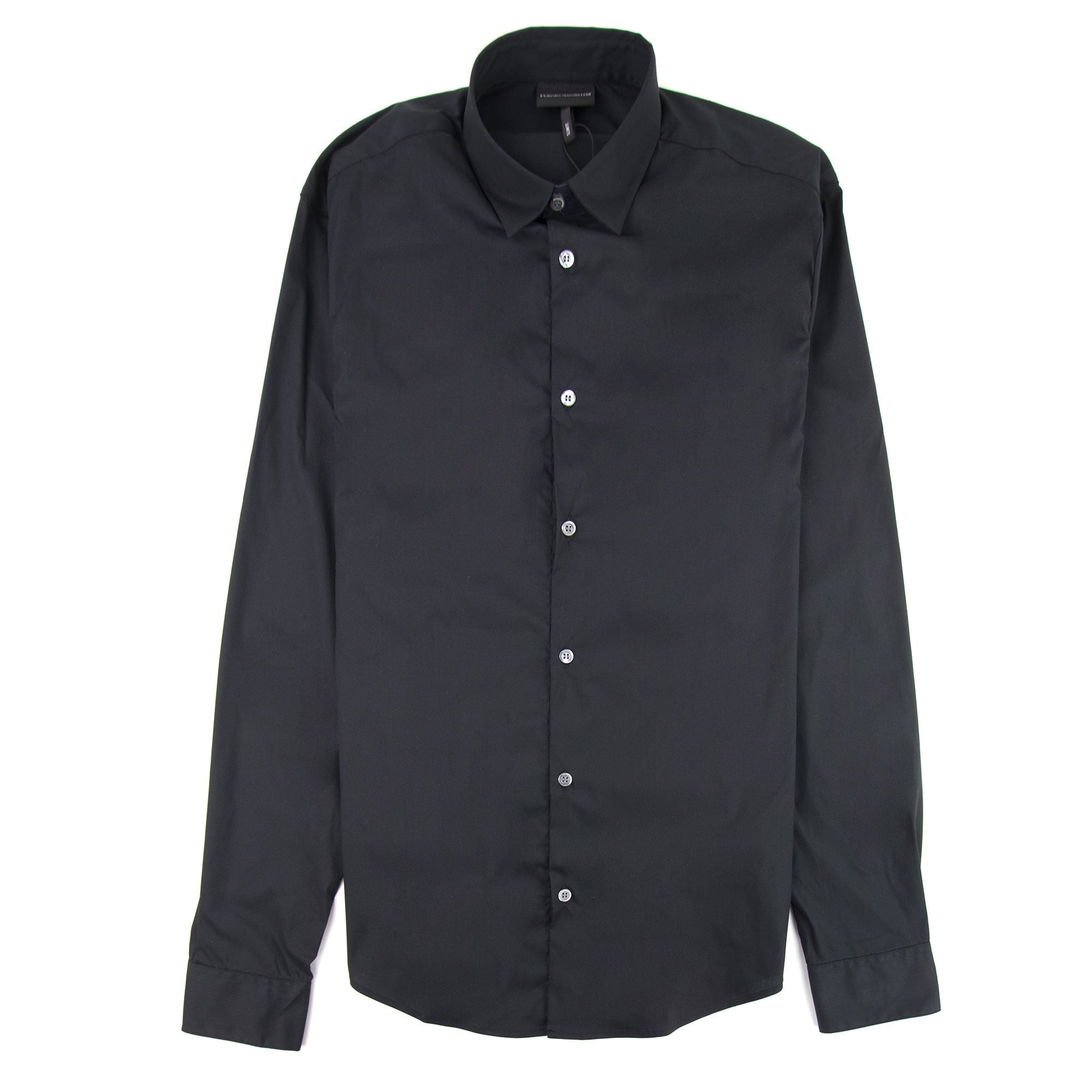Emporio Armani Stretch Poplin Shirt Nero