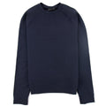 Emporio Armani Logo-embossed Cotton-jersey Jumper Navy