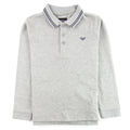 Emporio Armani Jnr L/s Polo Collar Stripe Grey