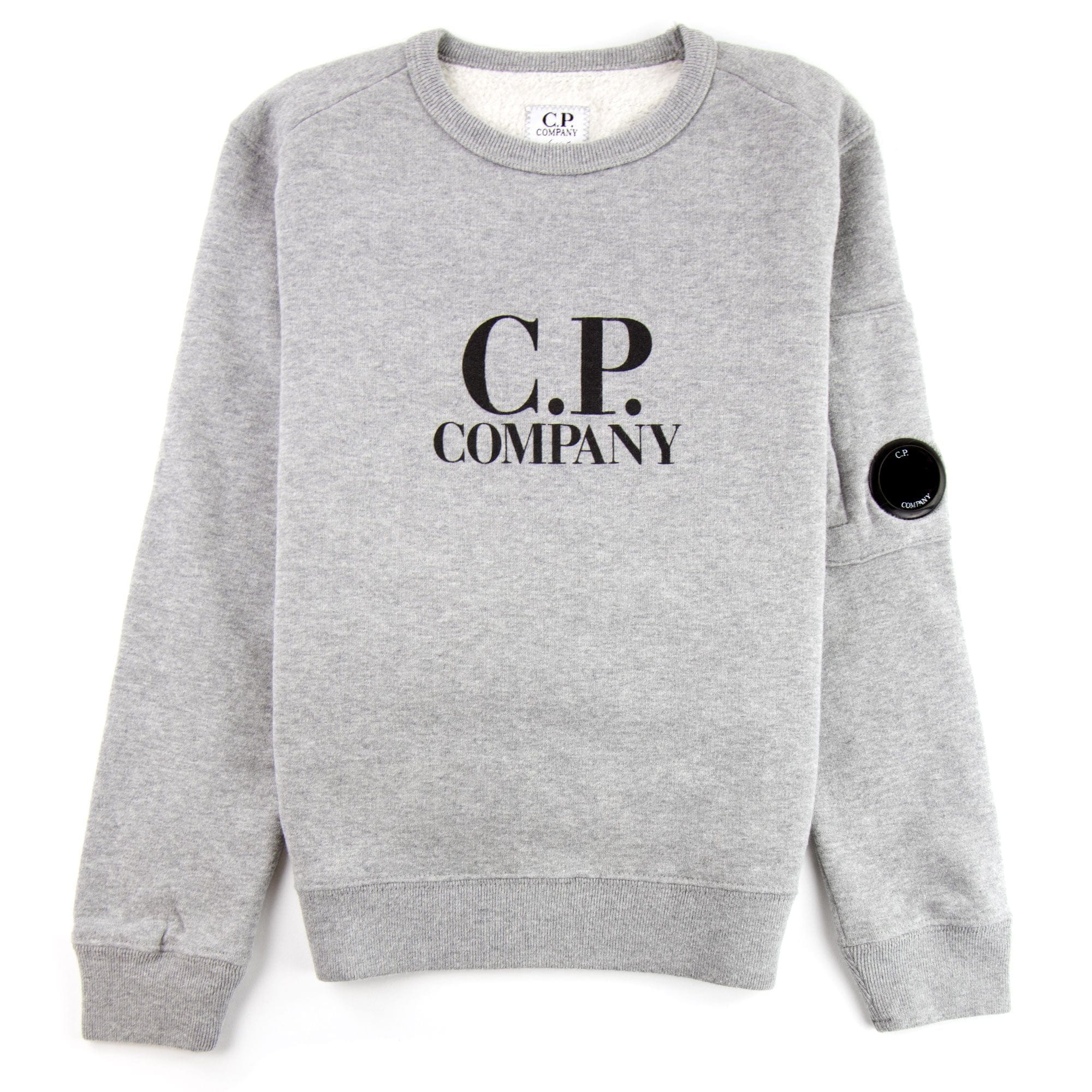 CP Company Undersixteen Basic Lens Crewneck Sweatshirt Grey M93