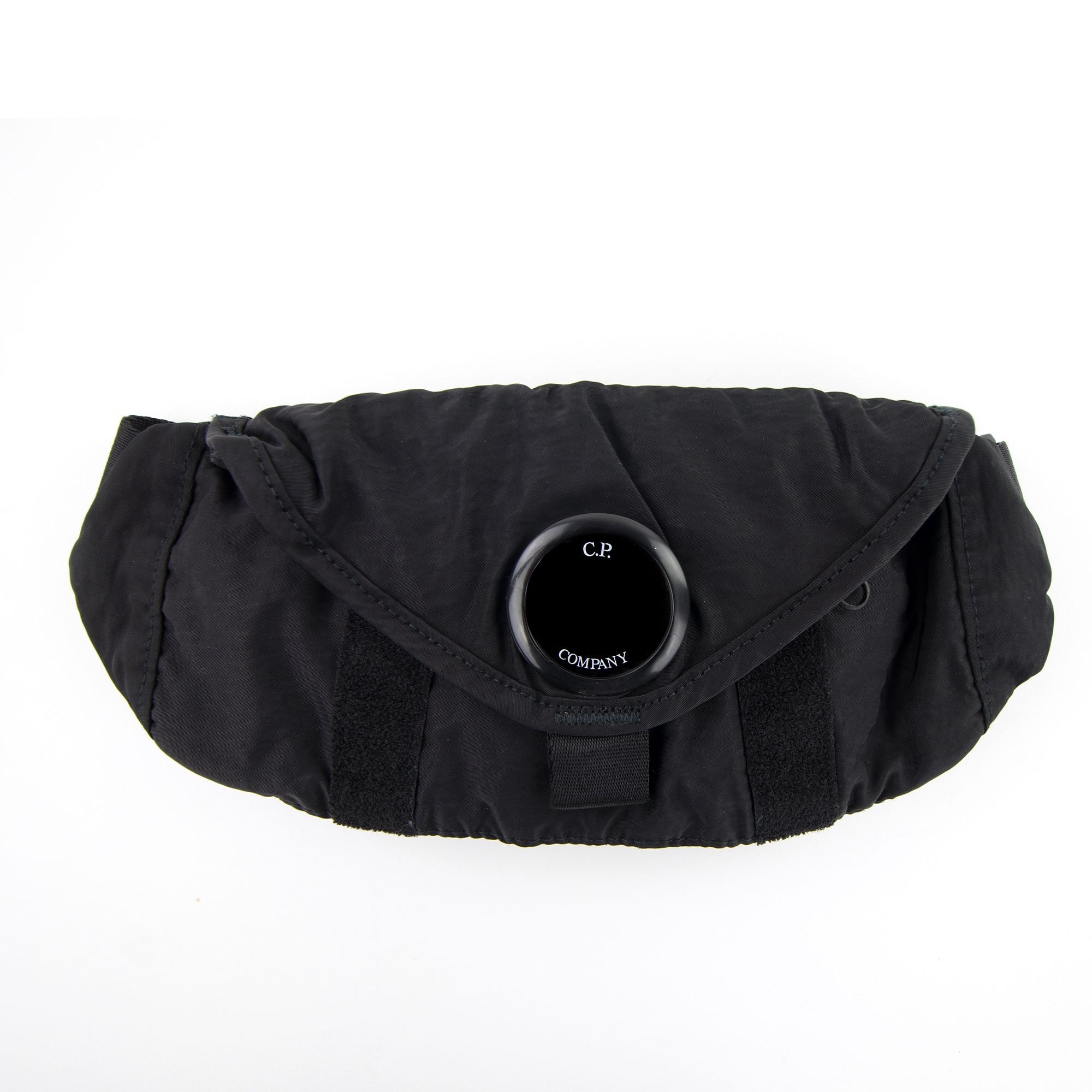 CP Company Garment Dyed Nylon Sateen Small Waist Pack Black 999