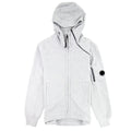 CP Company Diagonal Raised Fleece Double Zip Lens Hoodie Grey M93