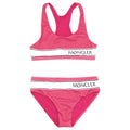 Moncler Junior Logo Band Bikini Swimsuit Pink
