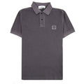 Stone Island 22S67 Slim Fit Patch Polo Charcoal V0063
