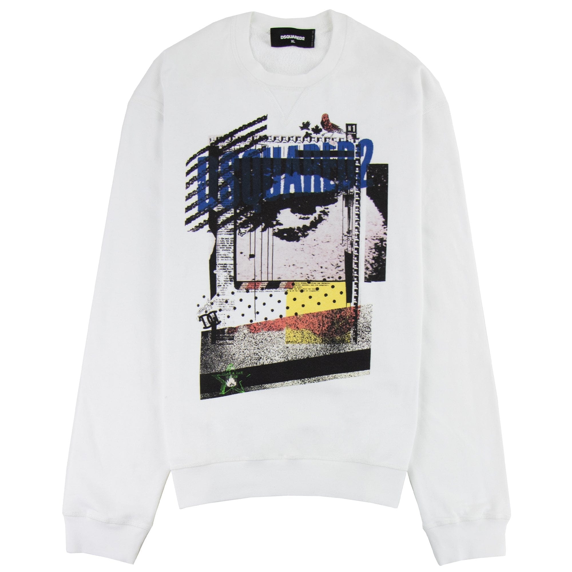 Dsquared2 Graphic Longsleeve Sweatshirt White