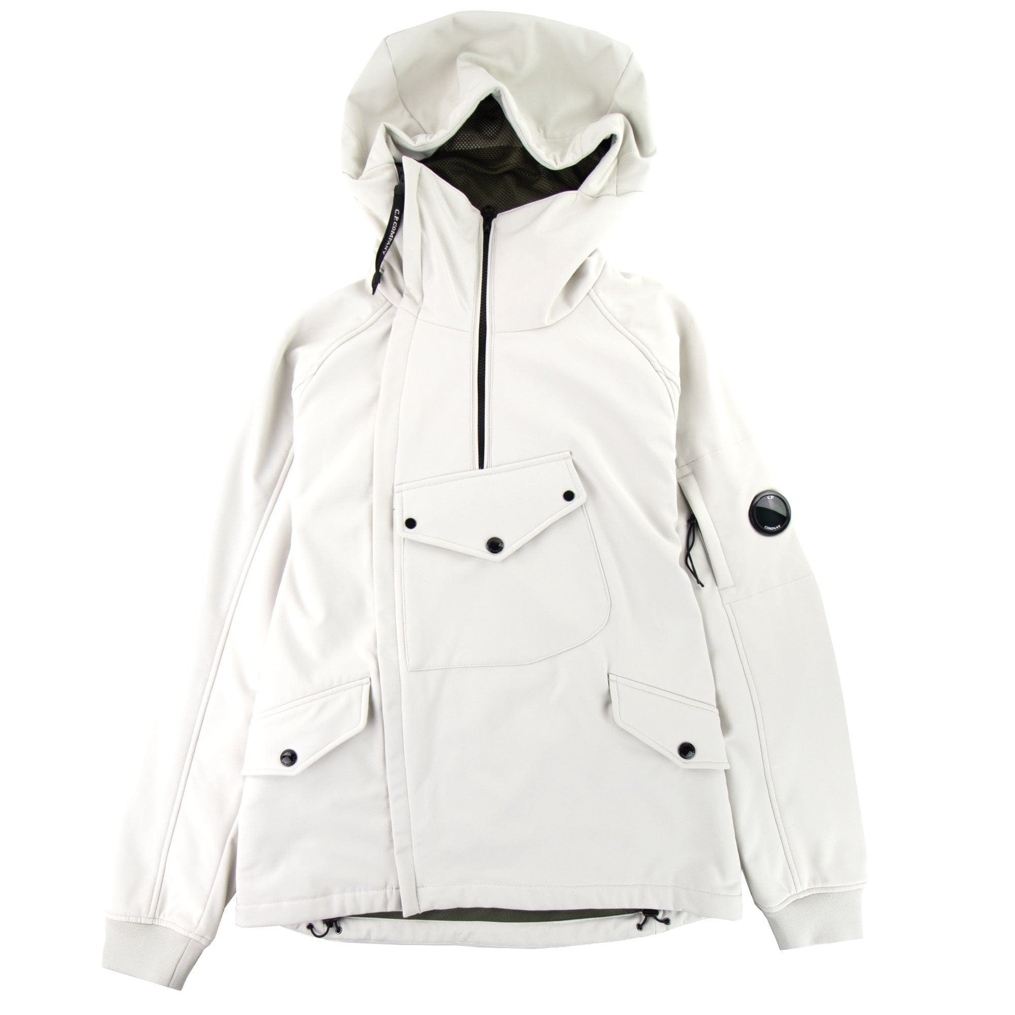 Cp Company Multi Pocket Soft Shell Jacket White
