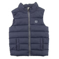 Armani Junior Padded Down Gilet Blue