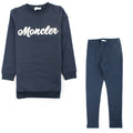Moncler Junior Girls Long Sleeve Tracksuit Navy