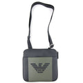 Emporio Armani Embossed Logo Cross Body Bag Khaki