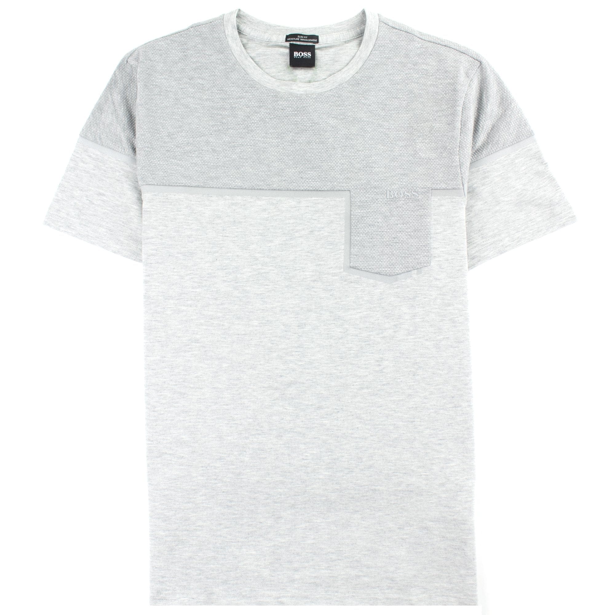 Hugo Boss Slim-fit Mixed-material T-shirt Grey
