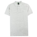 Hugo Boss Regular-fit Polo Shirt In Pima-cotton Grey