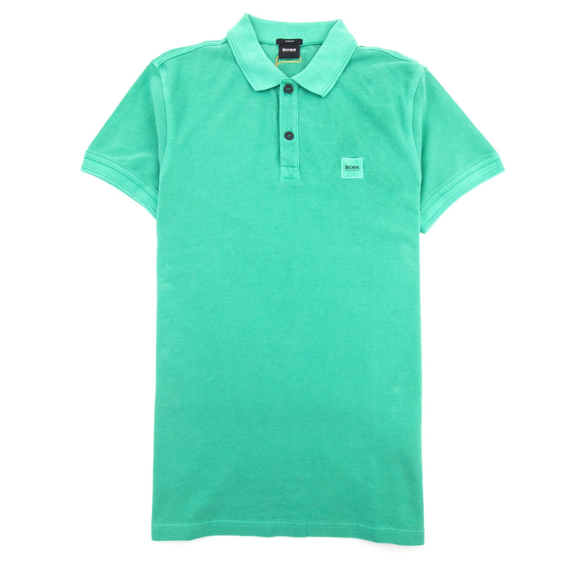 Hugo Boss Prime Square Logo Polo Shirt Green 314