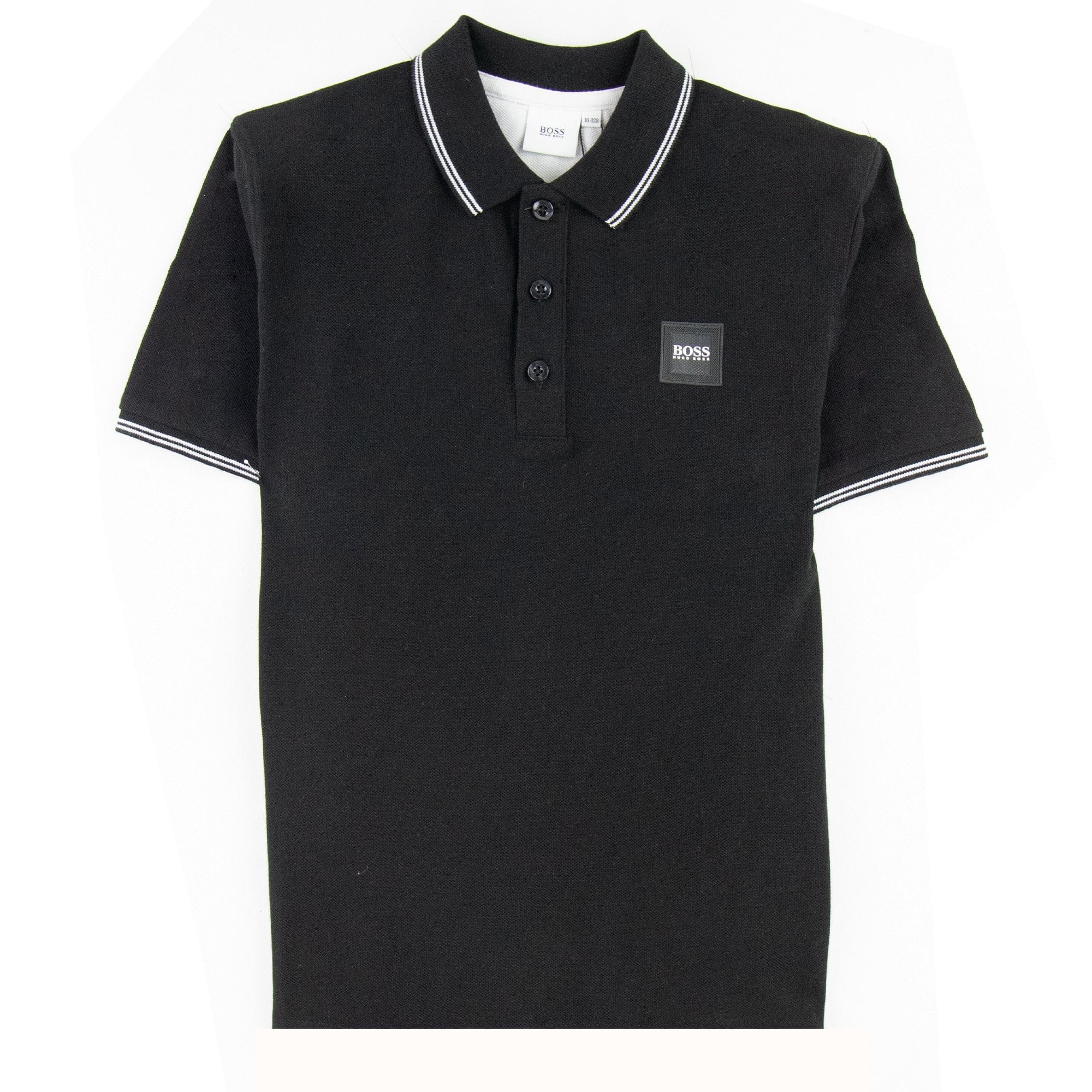 Hugo Boss Kids Square Logo S/s Polo Black