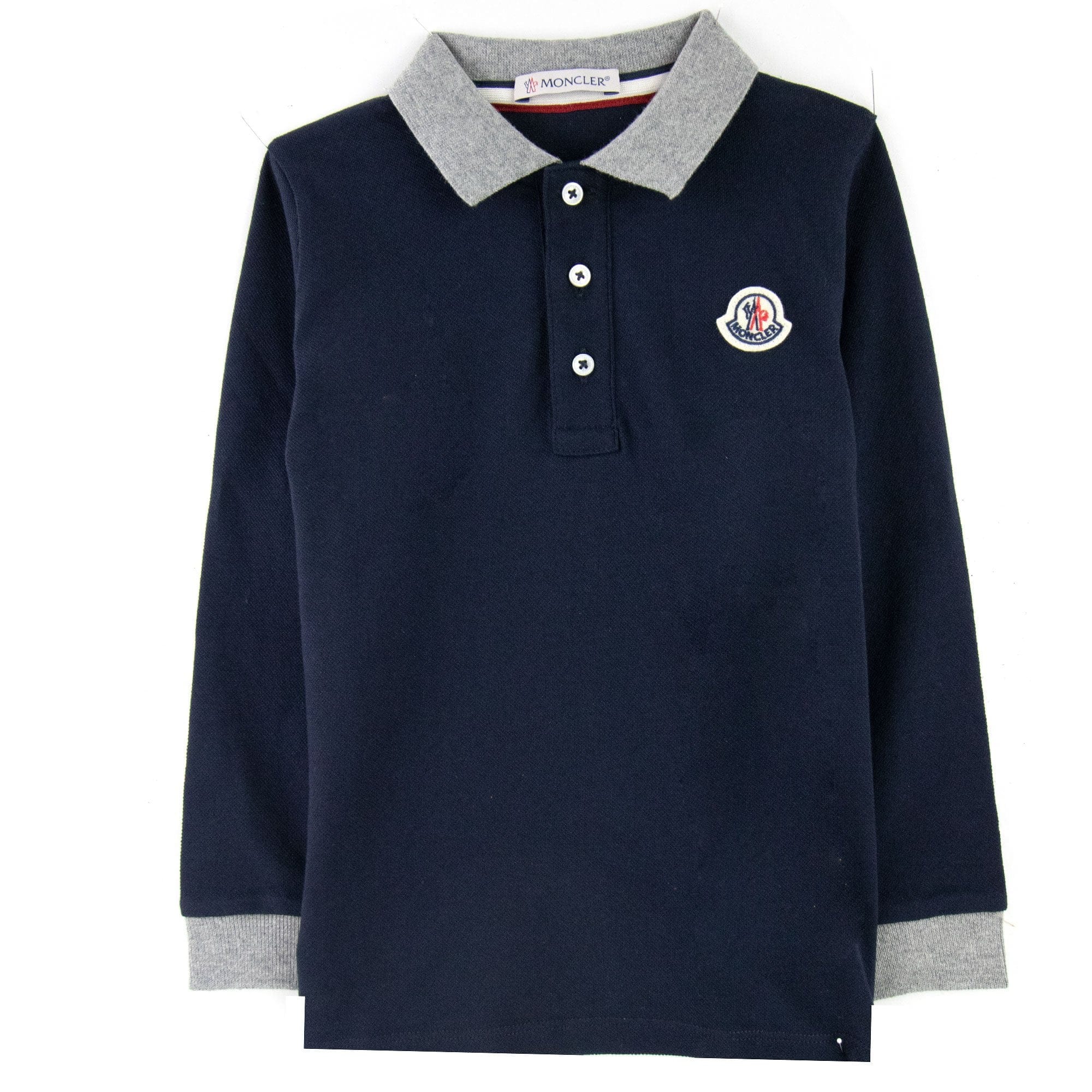 Moncler Junior Maglia Manica L/s Polo Navy 778