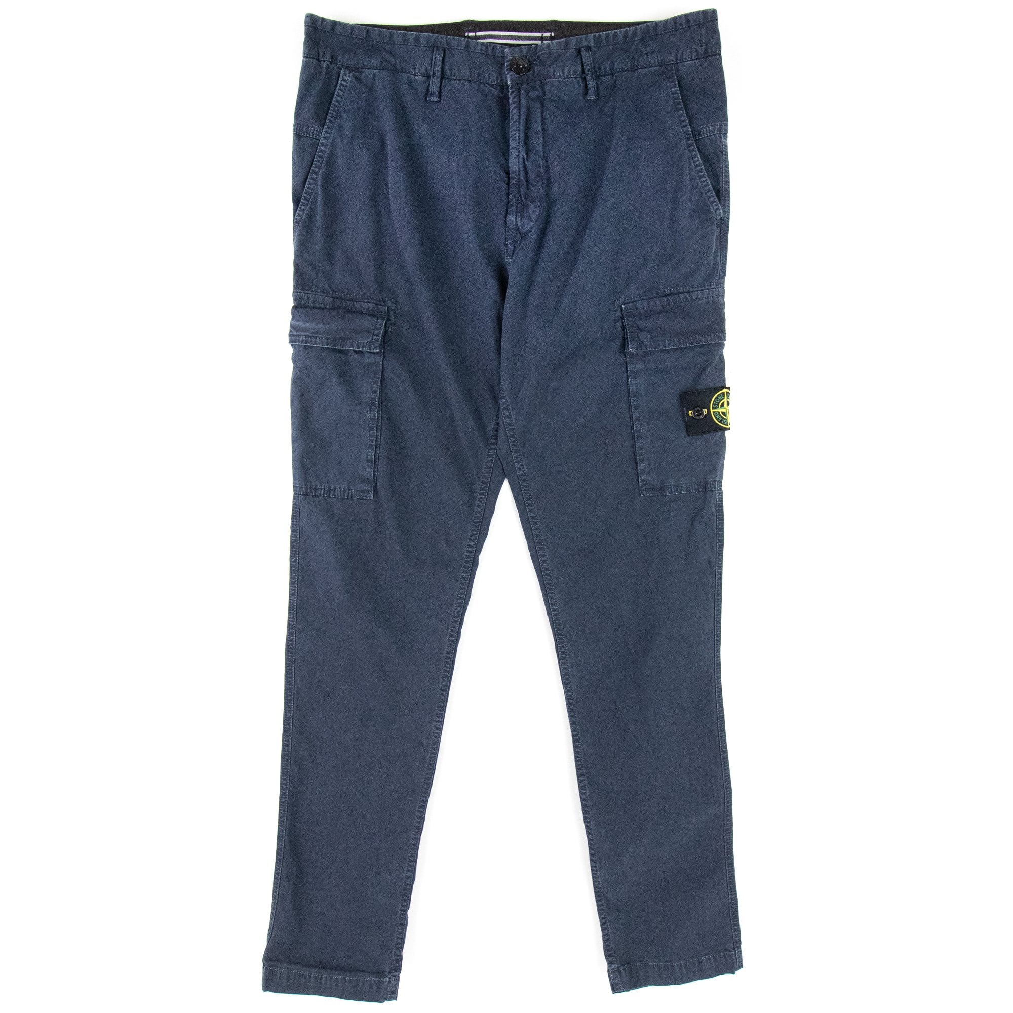 Stone Island Garment Dyed Cargo Pants Navy V0120