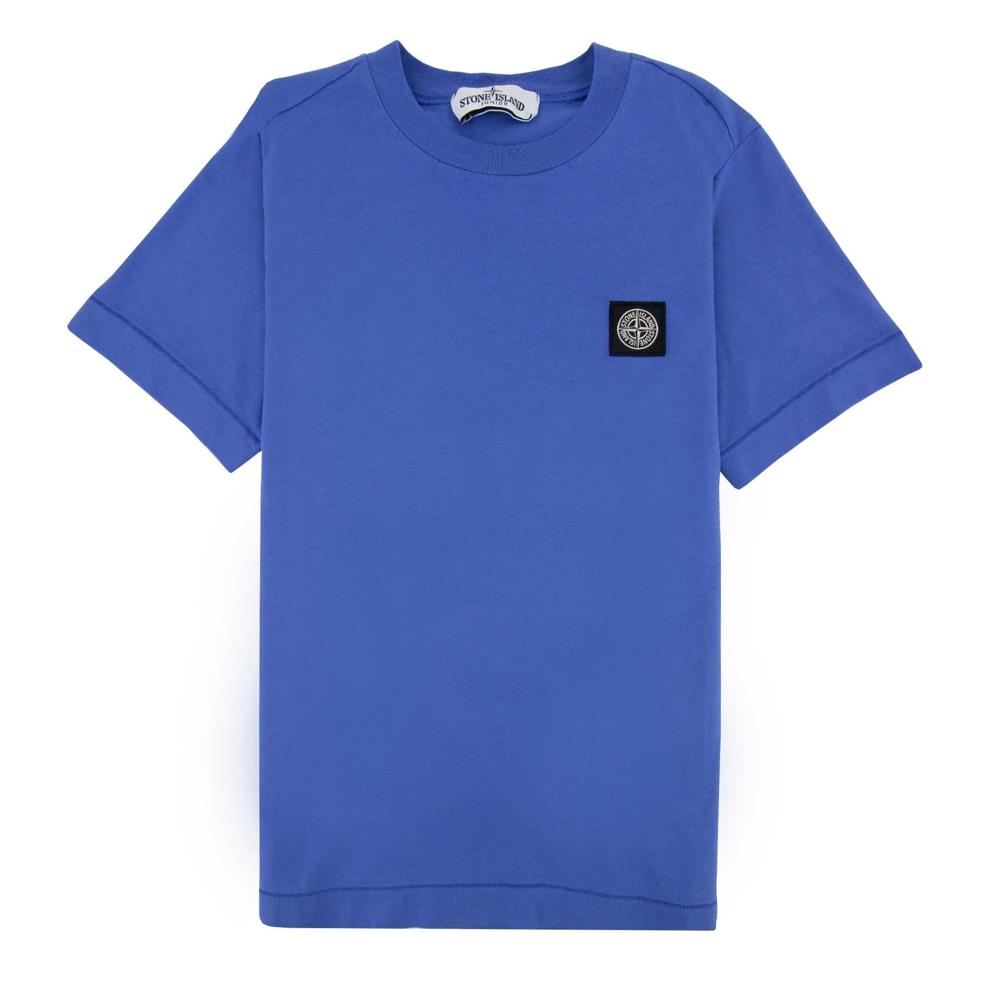 Stone Island Junior Chest Patch T/s Blue V0043