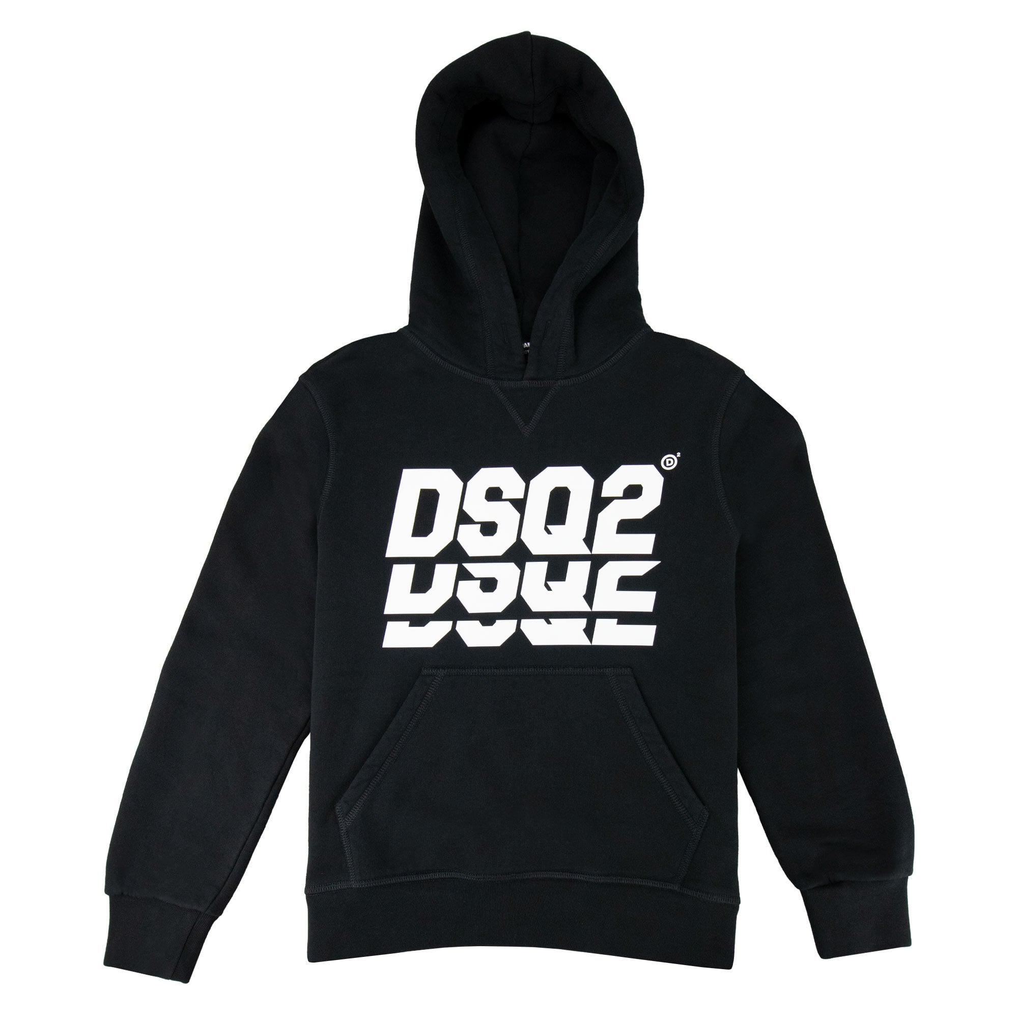 Dsquared2 Kids Faded DSQ2 Hooded Sweat Black