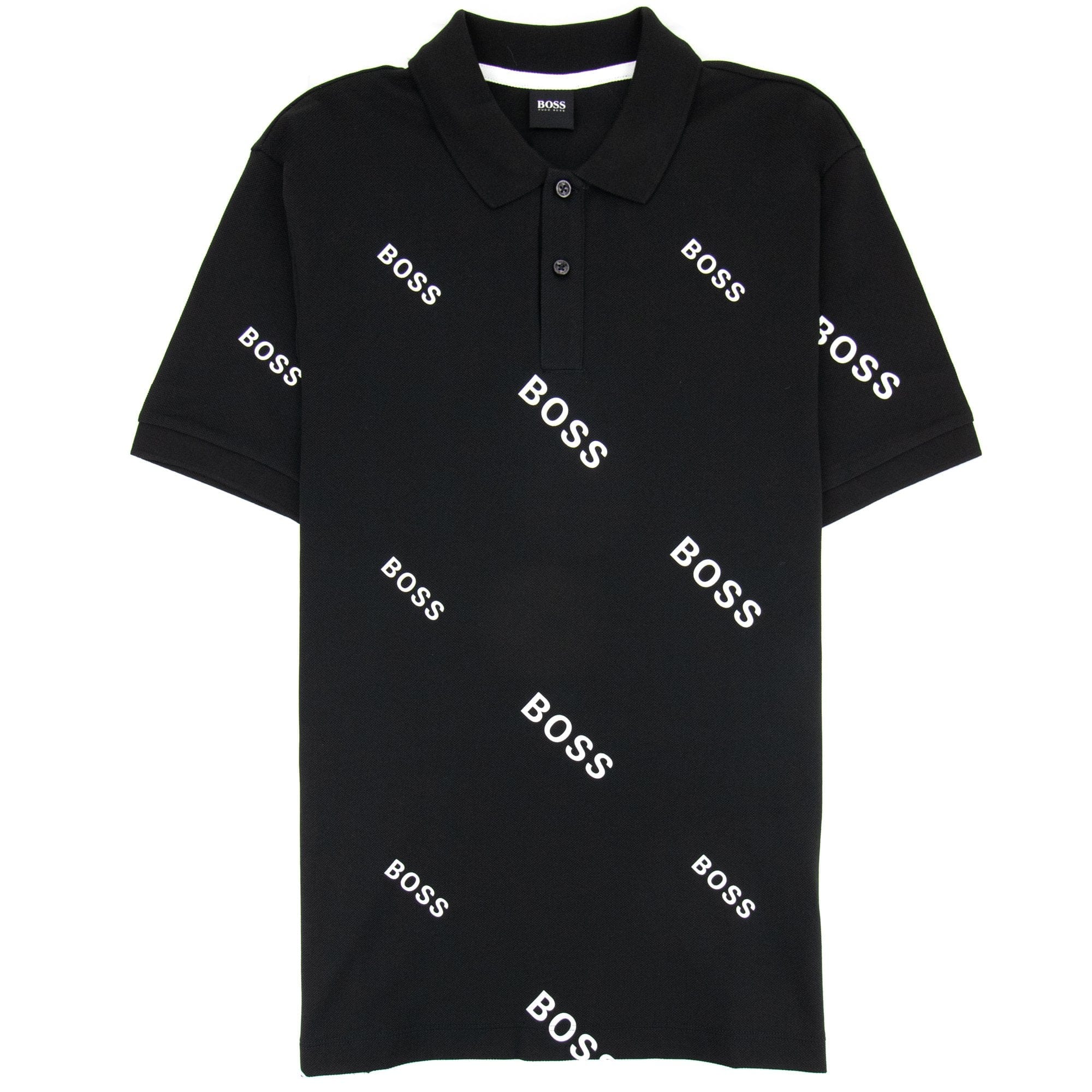 Hugo Boss Phillipson 76 Print Polo Black