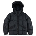 Stone Island Junior 40333 Garment Dyed Crinkle Reps Ny Down Jacket Black V0029