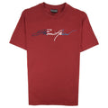 Emporio Armani Signature Logo T Shirt Rubino 353