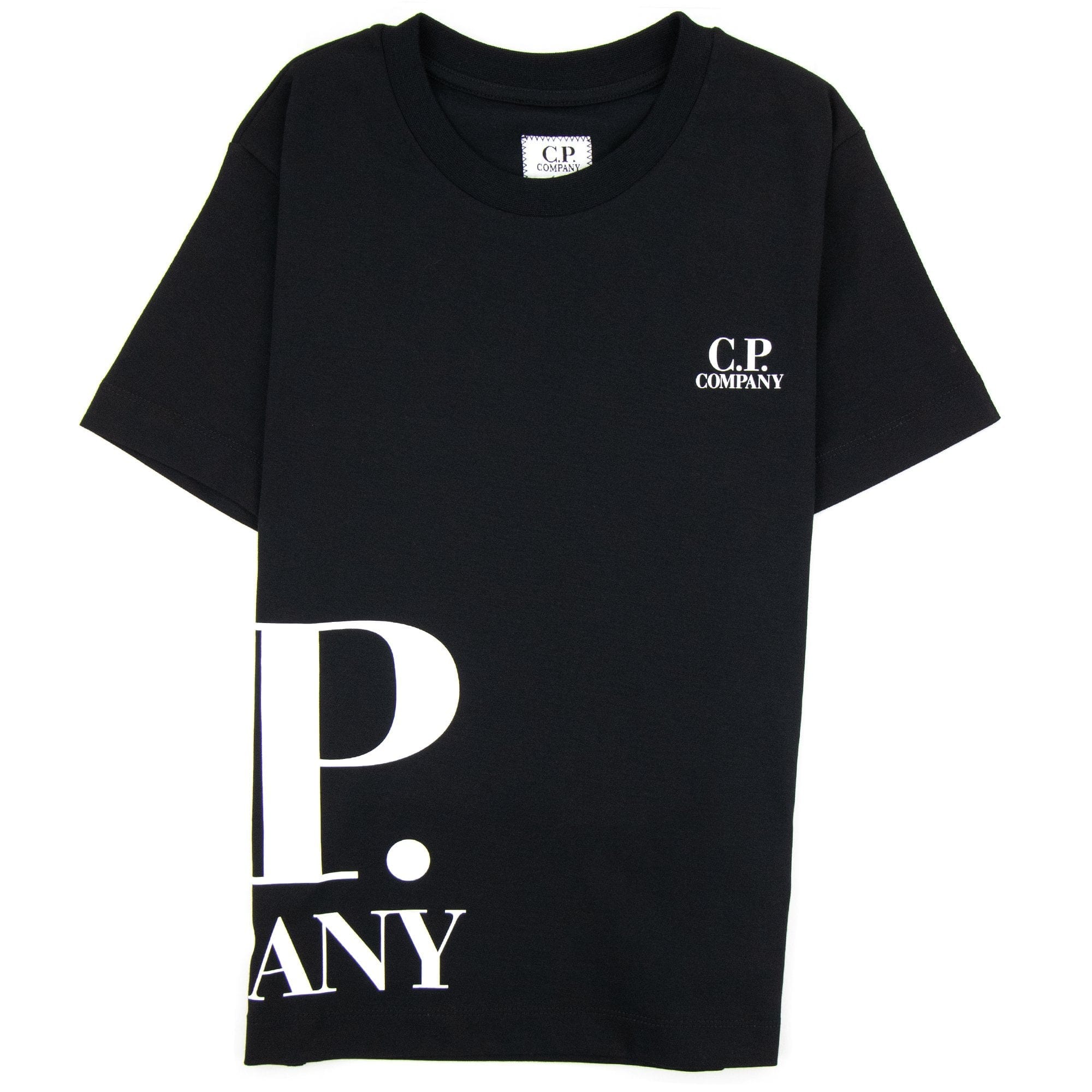 Cp Company Undersixteen Wrap Logo S/s T Shirt Black 999