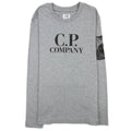 Cp Company Undersixteen Logo Print L/s T Shirts Grey M93